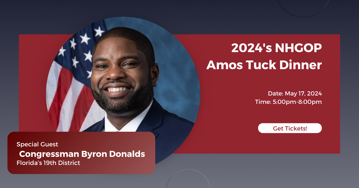 2024 Amos Tuck Dinner Announced! Special Guest Byron Donalds